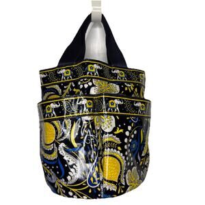 Vera Bradley Shower Caddy Tote Ellie Blue Elephant Dorm RV Camping Beach Sports